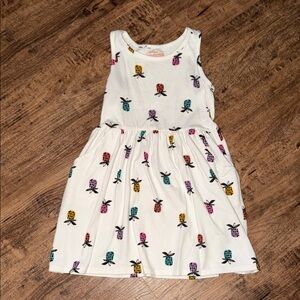 Colorful Pineapple Print Kids Dress size 6/7